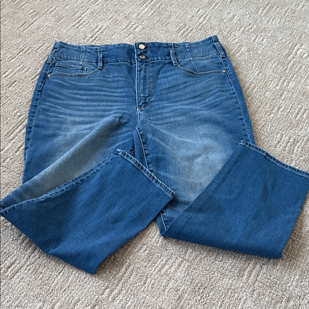 White House Black Market Blue Ankle Jeans